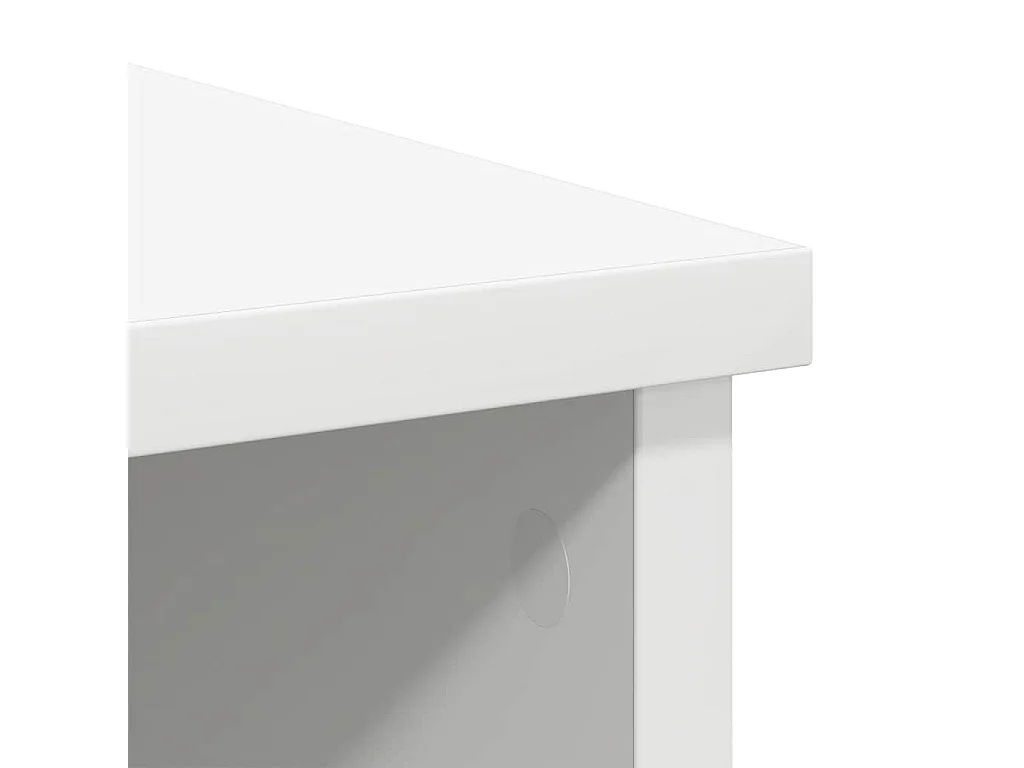 Buffet avec tiroir blanc 101x35x76 cm bois d'ingénierie