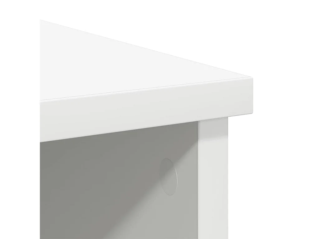 Buffet avec tiroir blanc 101x35x76 cm bois d'ingénierie