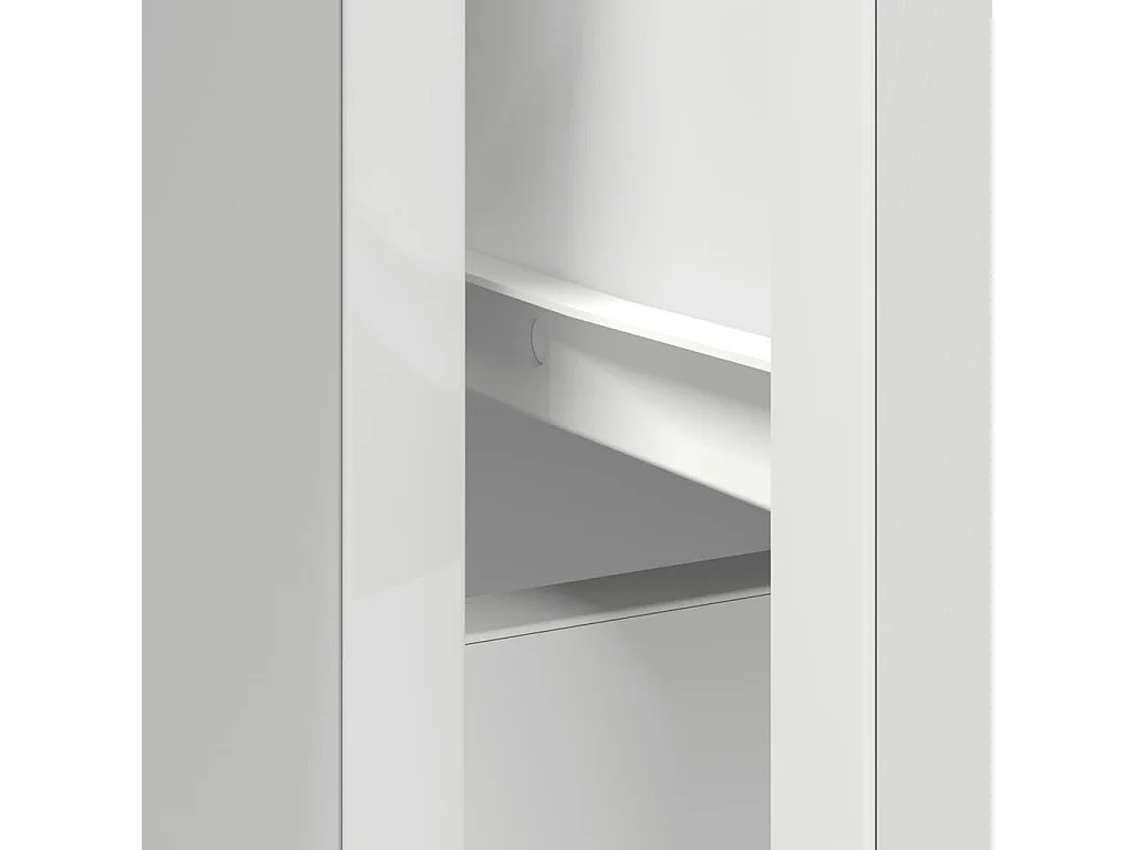 Buffet avec tiroir blanc 101x35x76 cm bois d'ingénierie