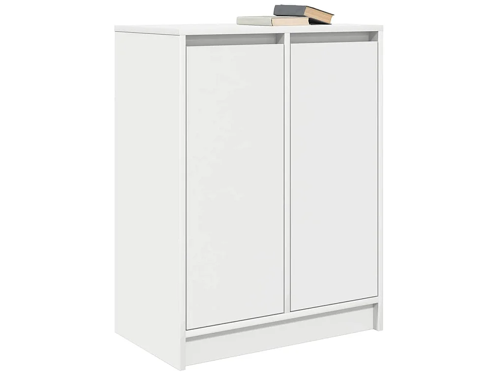 Buffet blanc 57x34x76 cm bois d'ingénierie
