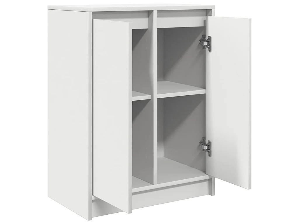Buffet blanc 57x34x76 cm bois d'ingénierie