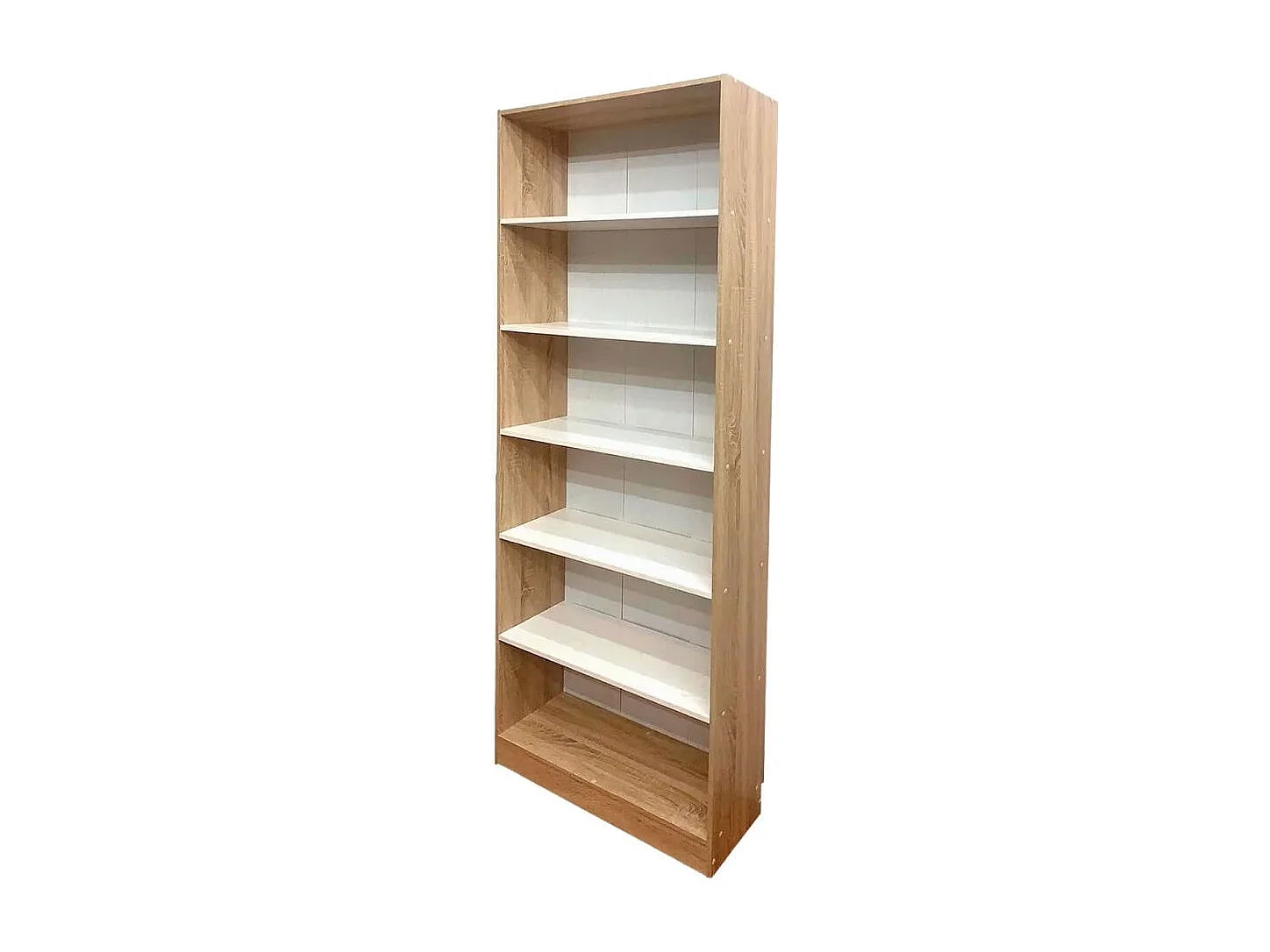 Estantería Boreal 6 estantes cambria/blanco 202x80x28 cm