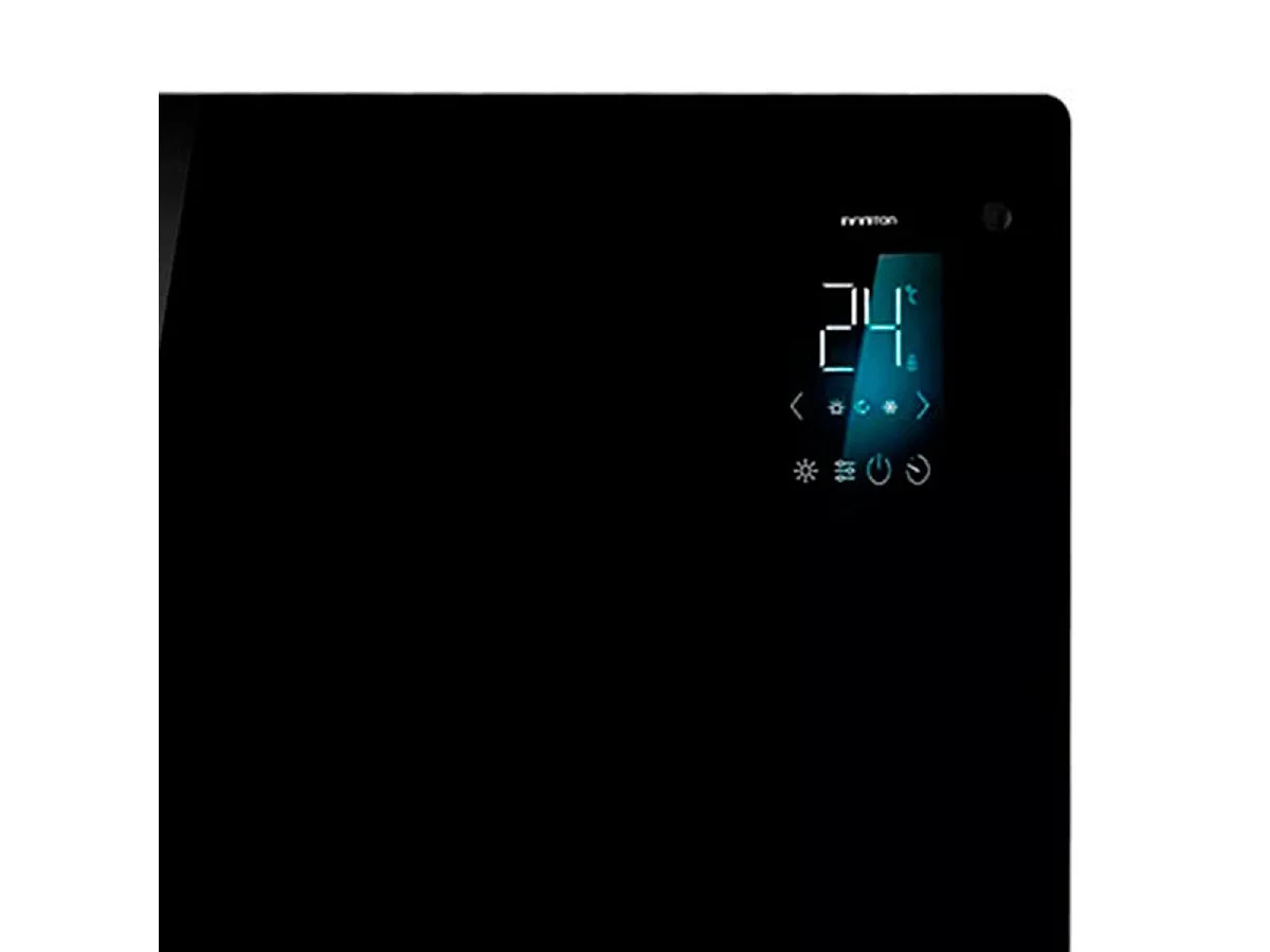 Radiador convector eléctrico Infiniton GPH-21B 2000W control táctil con temporizador negro