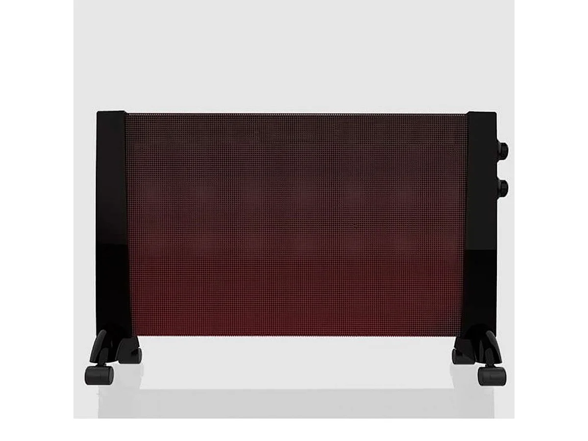 Placa radiante de mica Ready Warm 3000 Now Cecotec 2400W con ruedas multidireccionales negro