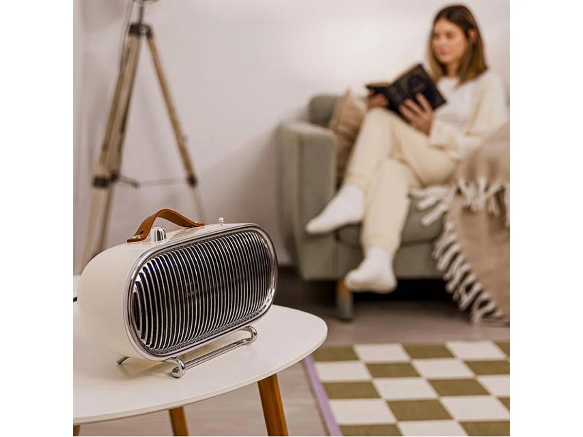 Calefactor cerámico Cecotec ReadyWarm 1500 Ceramic Retro 1500W 2 modos beige
