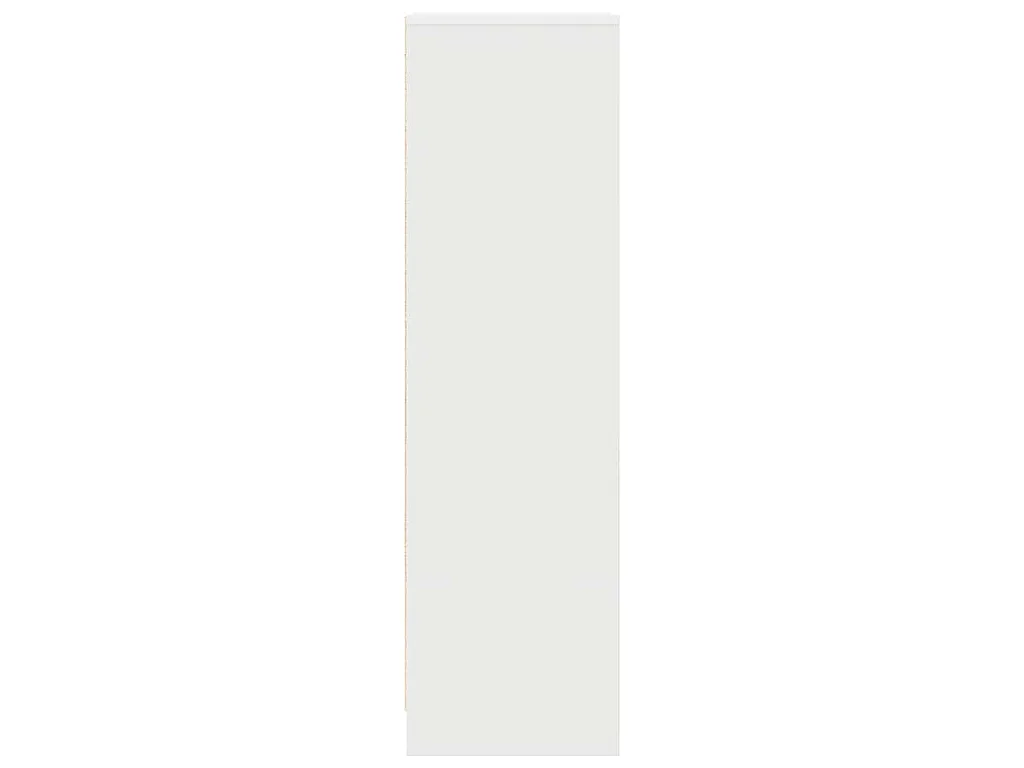 Buffet haut blanc 29,5x34x119,5 cm bois d'ingénierie