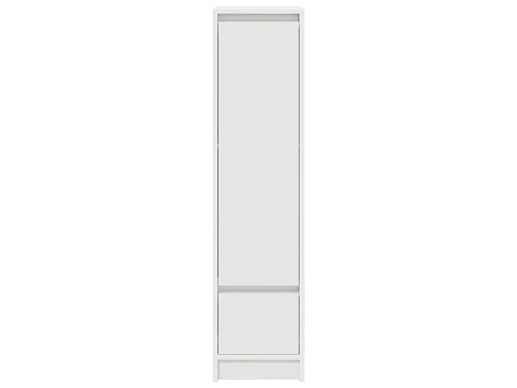 Buffet haut blanc 29,5x34x119,5 cm bois d'ingénierie