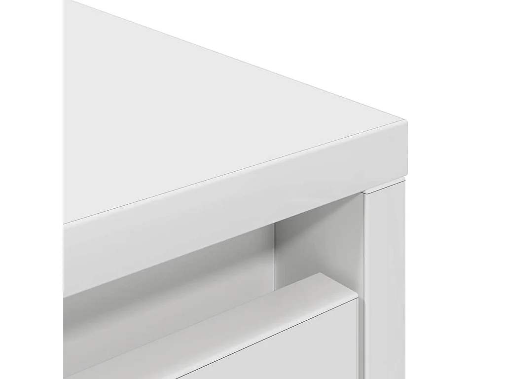 Buffet haut blanc 29,5x34x119,5 cm bois d'ingénierie