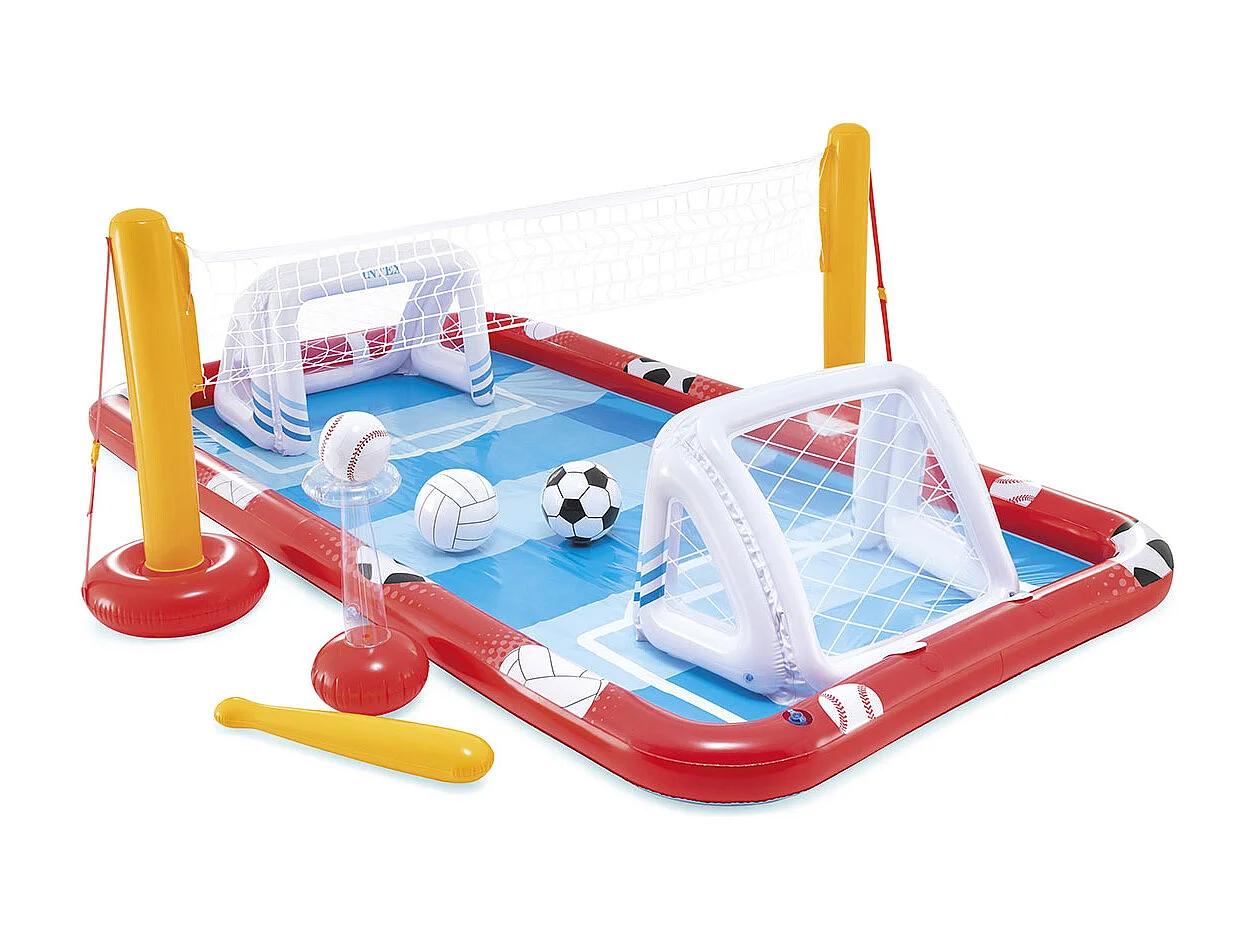 Centro de juegos hinchable Intex 470L con accesorios deportivos +3A multicolor 102x325x267 cm