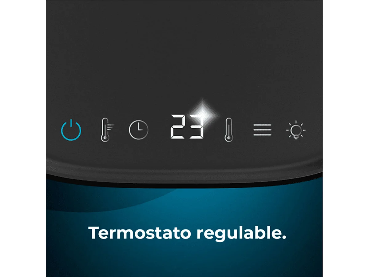 Calefactor cerámico Cecotec ReadyWarm 1570 Max Ceramic Smart Black 1500W con temporizador negro