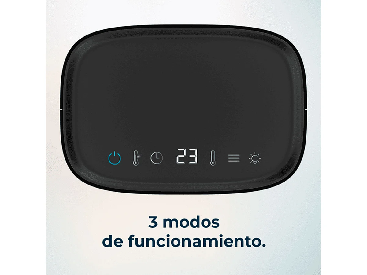 Calefactor cerámico Cecotec ReadyWarm 1570 Max Ceramic Smart Black 1500W con temporizador negro