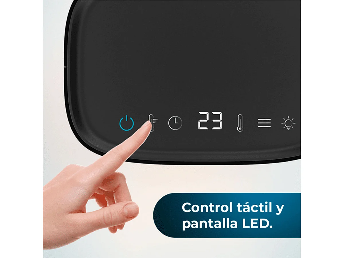 Calefactor cerámico Cecotec ReadyWarm 1570 Max Ceramic Smart Black 1500W con temporizador negro