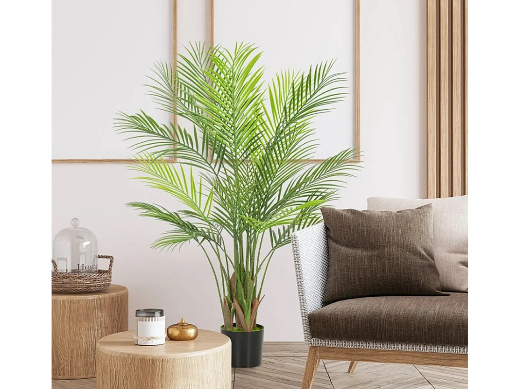 Künstliche Kunstpflanze, Plastik Künstliche Pflanzen im Topf für Wohnzimmer Büro 120cm