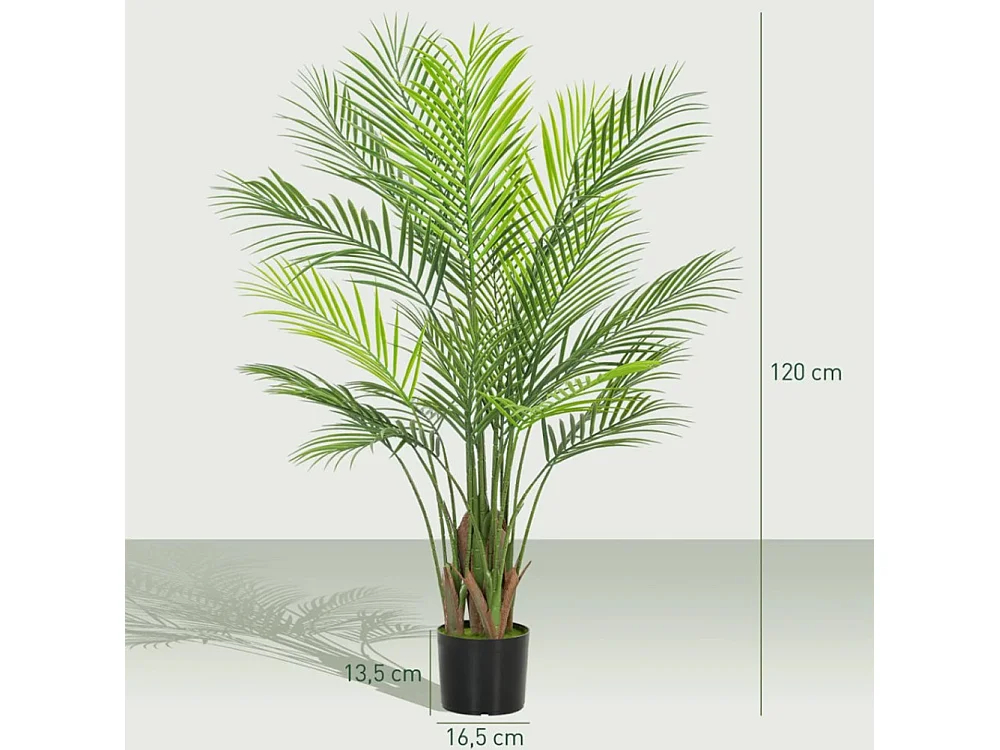 Künstliche Kunstpflanze, Plastik Künstliche Pflanzen im Topf für Wohnzimmer Büro 120cm