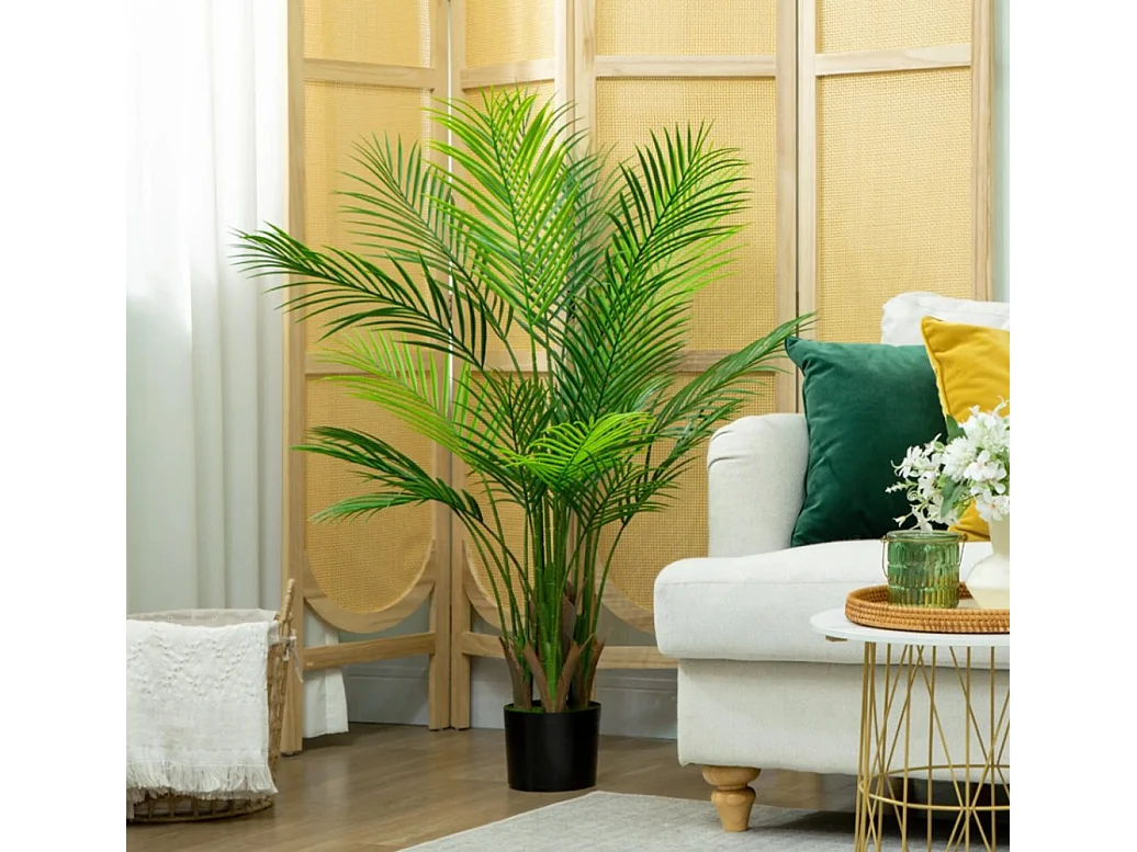 Künstliche Kunstpflanze, Plastik Künstliche Pflanzen im Topf für Wohnzimmer Büro 120cm