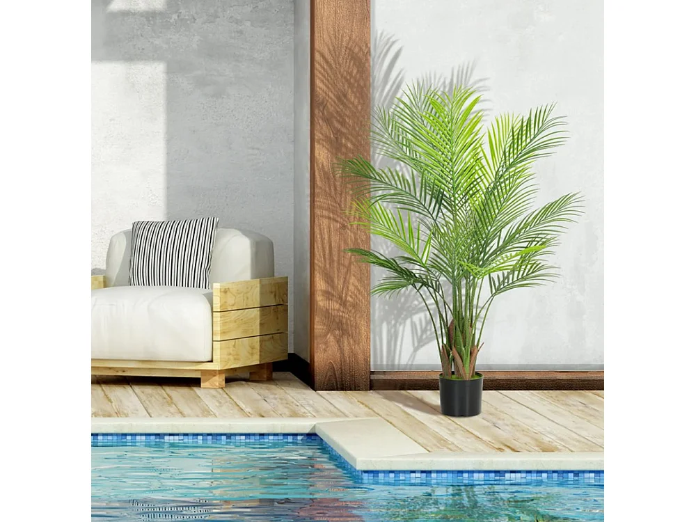 Künstliche Kunstpflanze, Plastik Künstliche Pflanzen im Topf für Wohnzimmer Büro 120cm