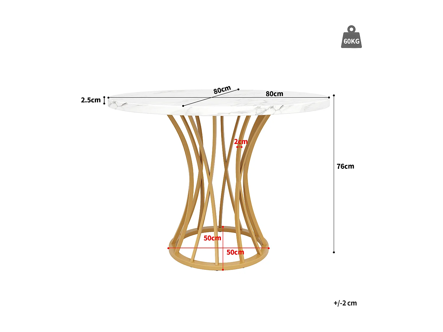 Conjunto mesa redonda 80 cm MDF mármol + 4 sillas terciopelo gris con patas metal dorado