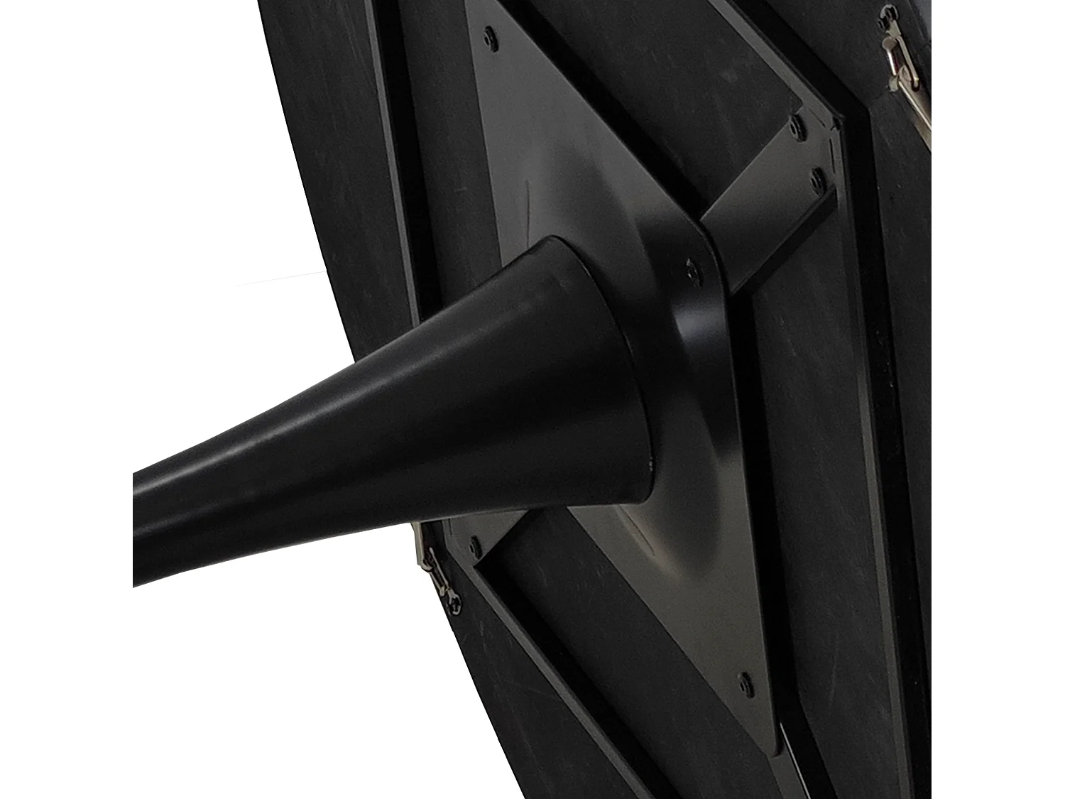 Tavolo completo tulipe 120 cm 4 sedie metallo PU nero salle à manger café