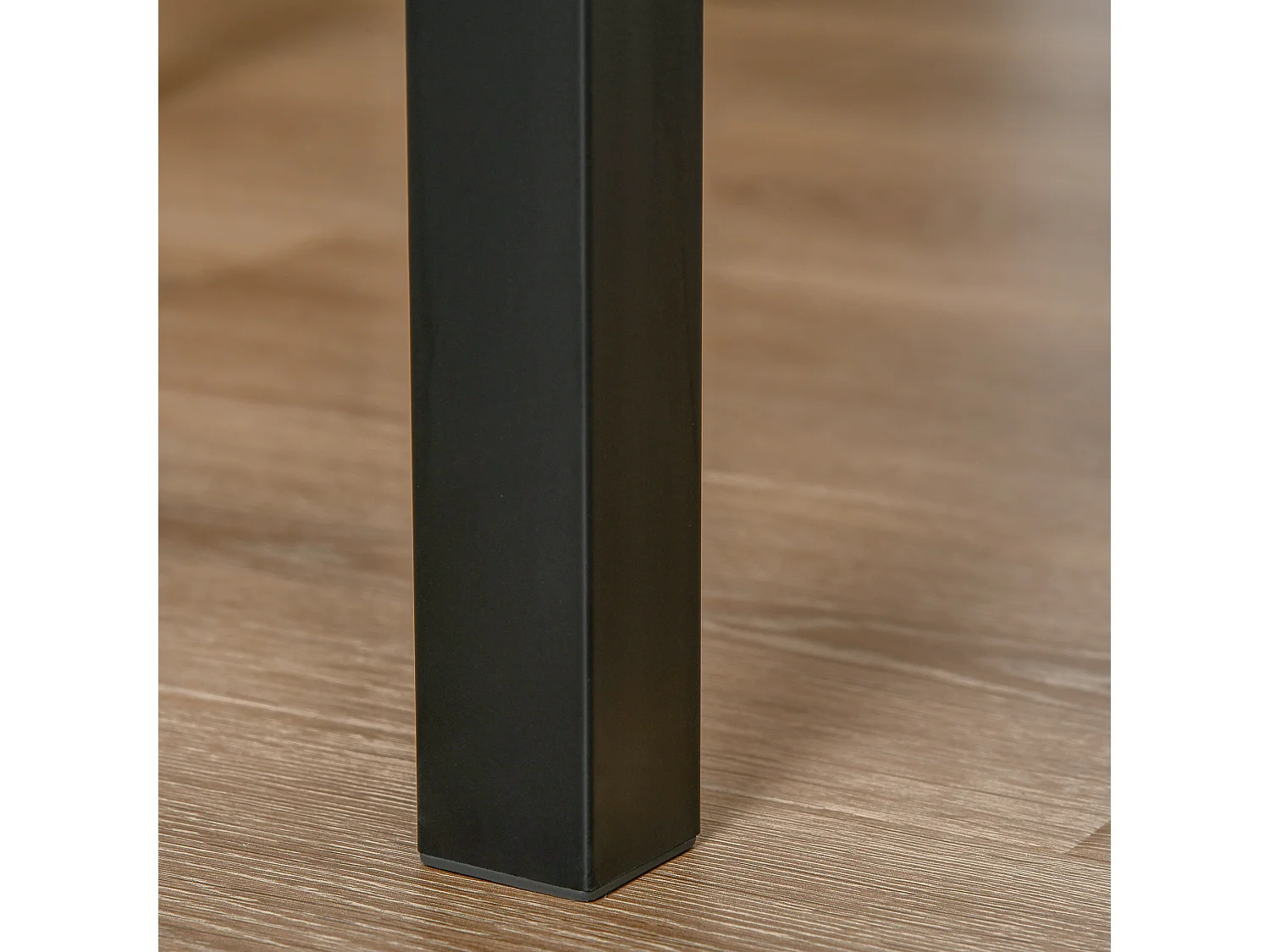 Tavolo completo 3 pezzi MDF metallo 1 tavolo 2 sedie cucina salone noir bois 60x60x76cm