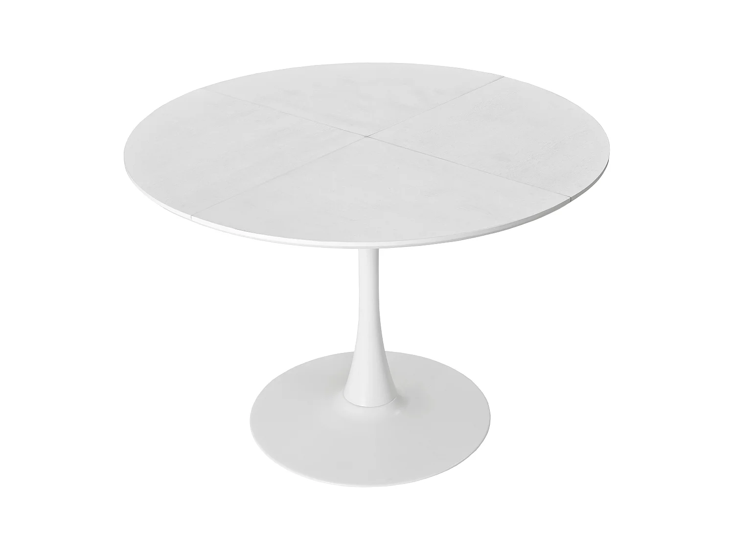 Conjunto de mesa de jantar Tulip 120 cm 4 cadeiras MDF metal sala estar café branco cinza