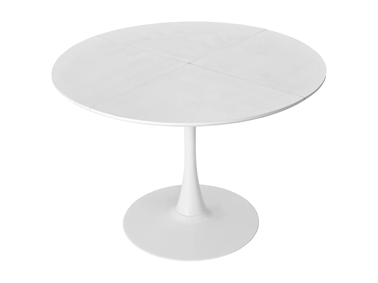 Conjunto de mesa de jantar Tulip 120 cm 4 cadeiras MDF metal sala estar café branco cinza