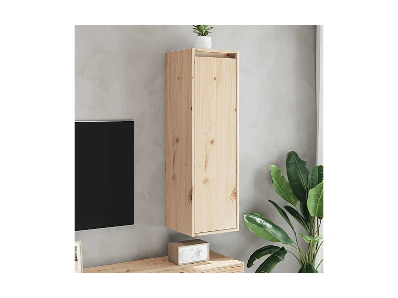 Pensili 2 pz 30x30x100 cm in Legno Massello di Pino