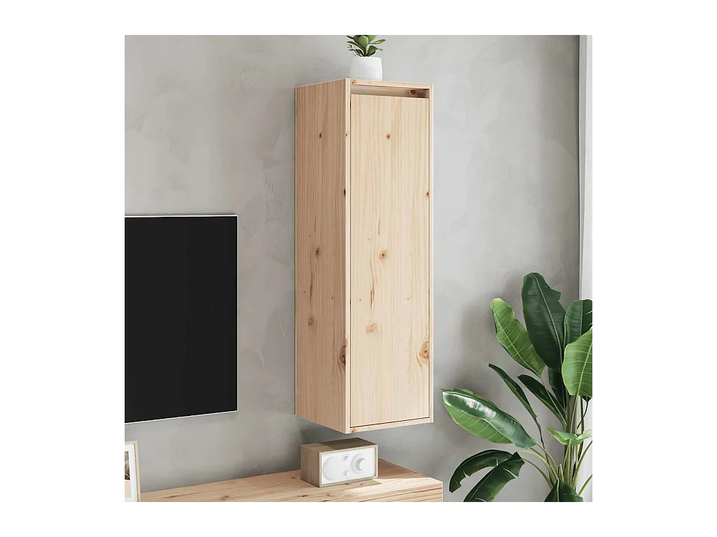 Armoires murales 2 pcs 30x30x100 cm Bois de pin massif