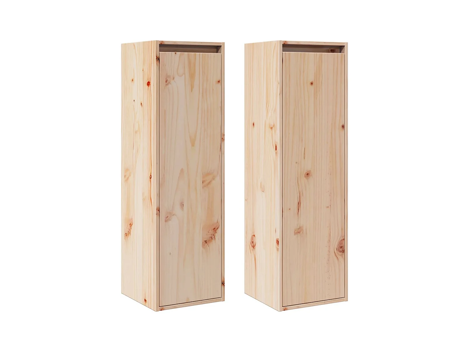 Armoires murales 2 pcs 30x30x100 cm Bois de pin massif