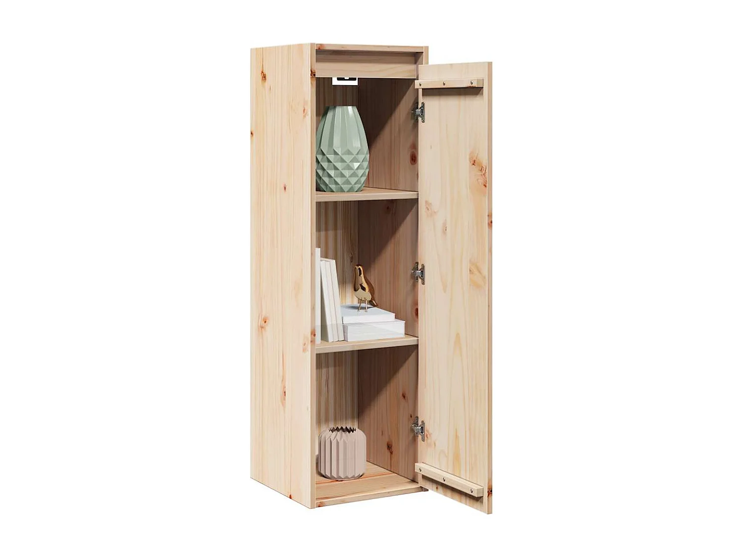 Pensili 2 pz 30x30x100 cm in Legno Massello di Pino