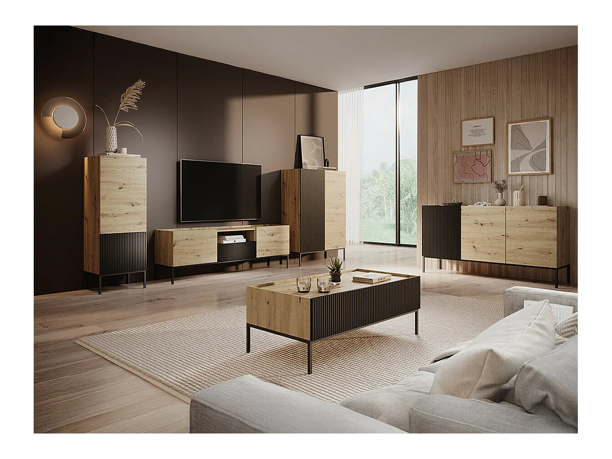 Estante Lunole 100, Pode ser fechado, 140x100x42cm