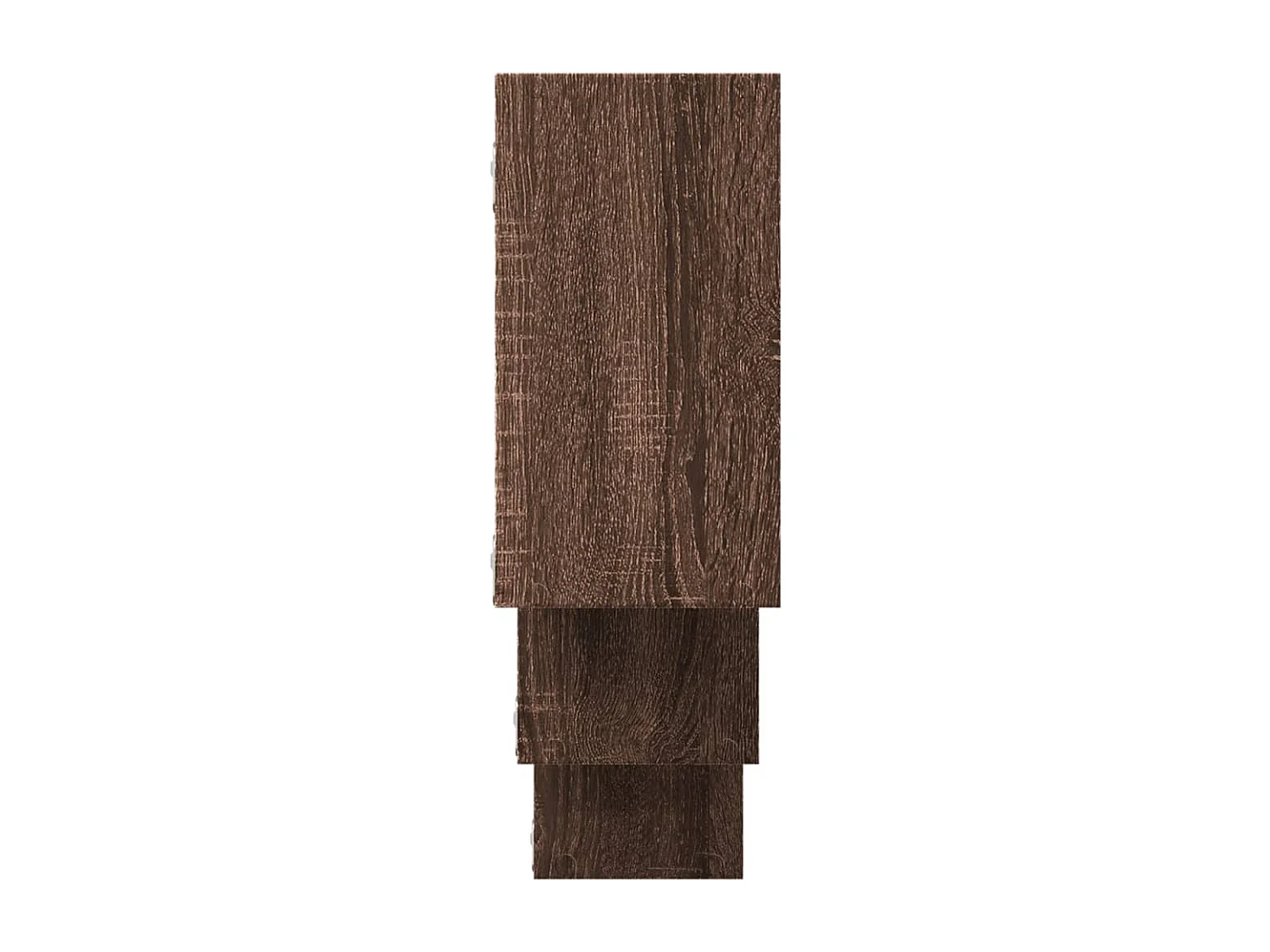 Wandschap 159x18x66 cm bewerkt hout bruin eikenkleurig