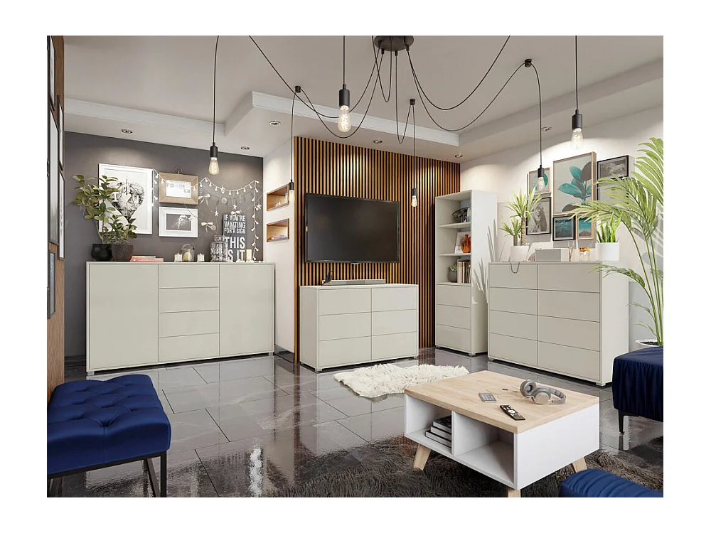 Estante Comfivo Fersoe 105, Com gavetas, Placa de aglomerado laminado