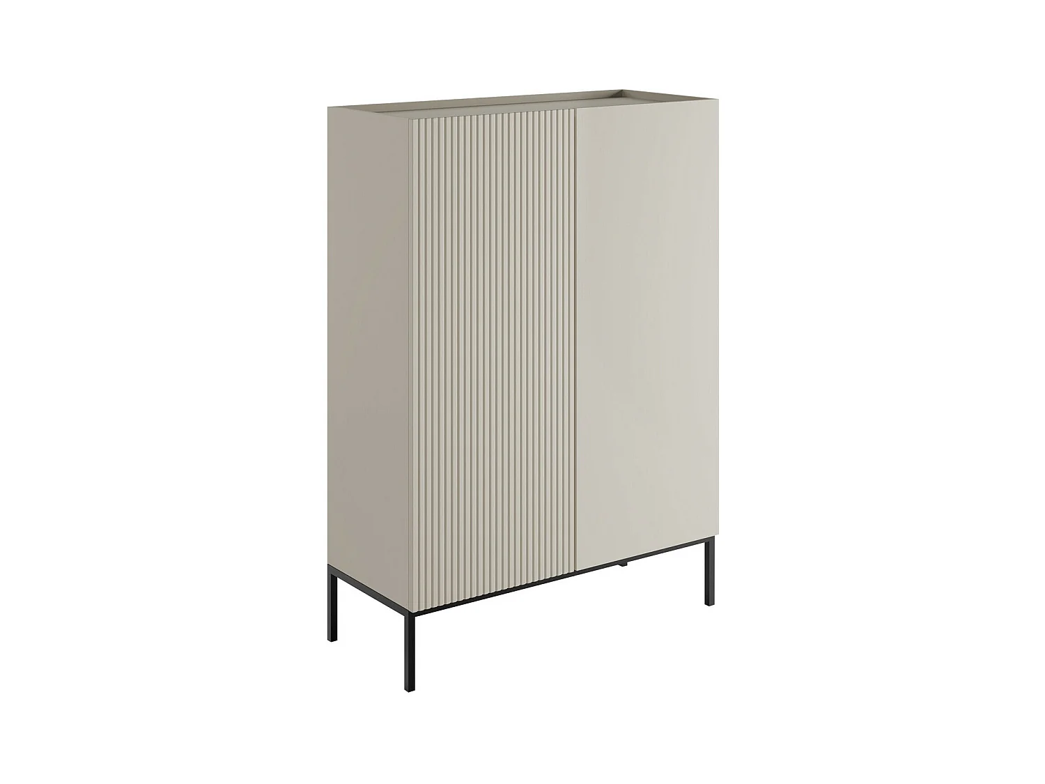 Estante Lunole 100, Pode ser fechado, Placa de aglomerado laminado