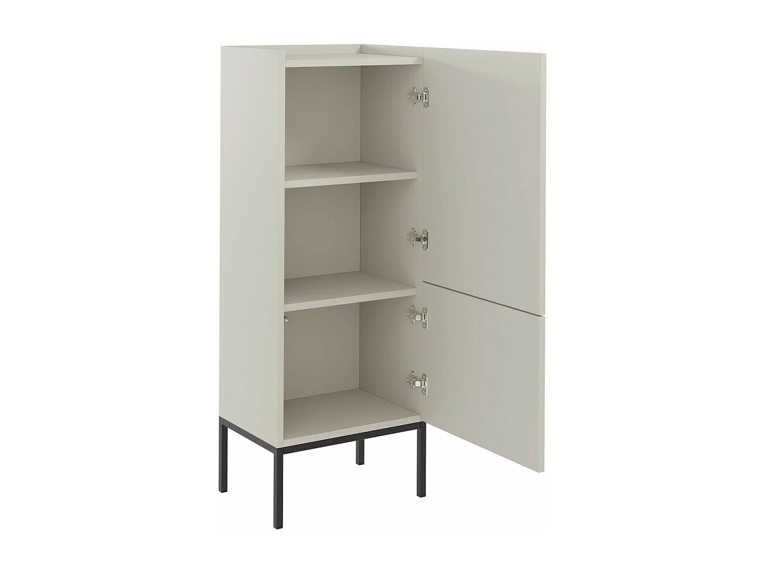 Estantería Lunole 102, Cerrable|Con puertas, MDF|Aglomerado laminado, 140x50x42cm