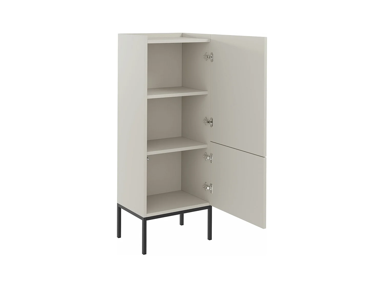 Estante Lunole 102, Com portas, Placa de aglomerado laminado