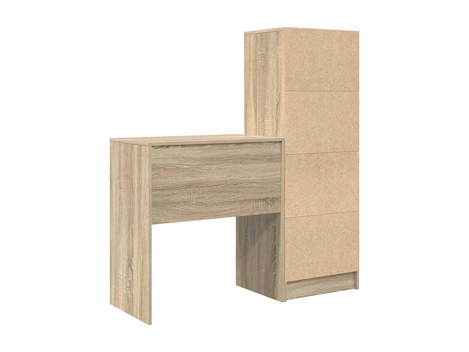 Bureau avec tiroir 2 pcs Chêne Sonoma