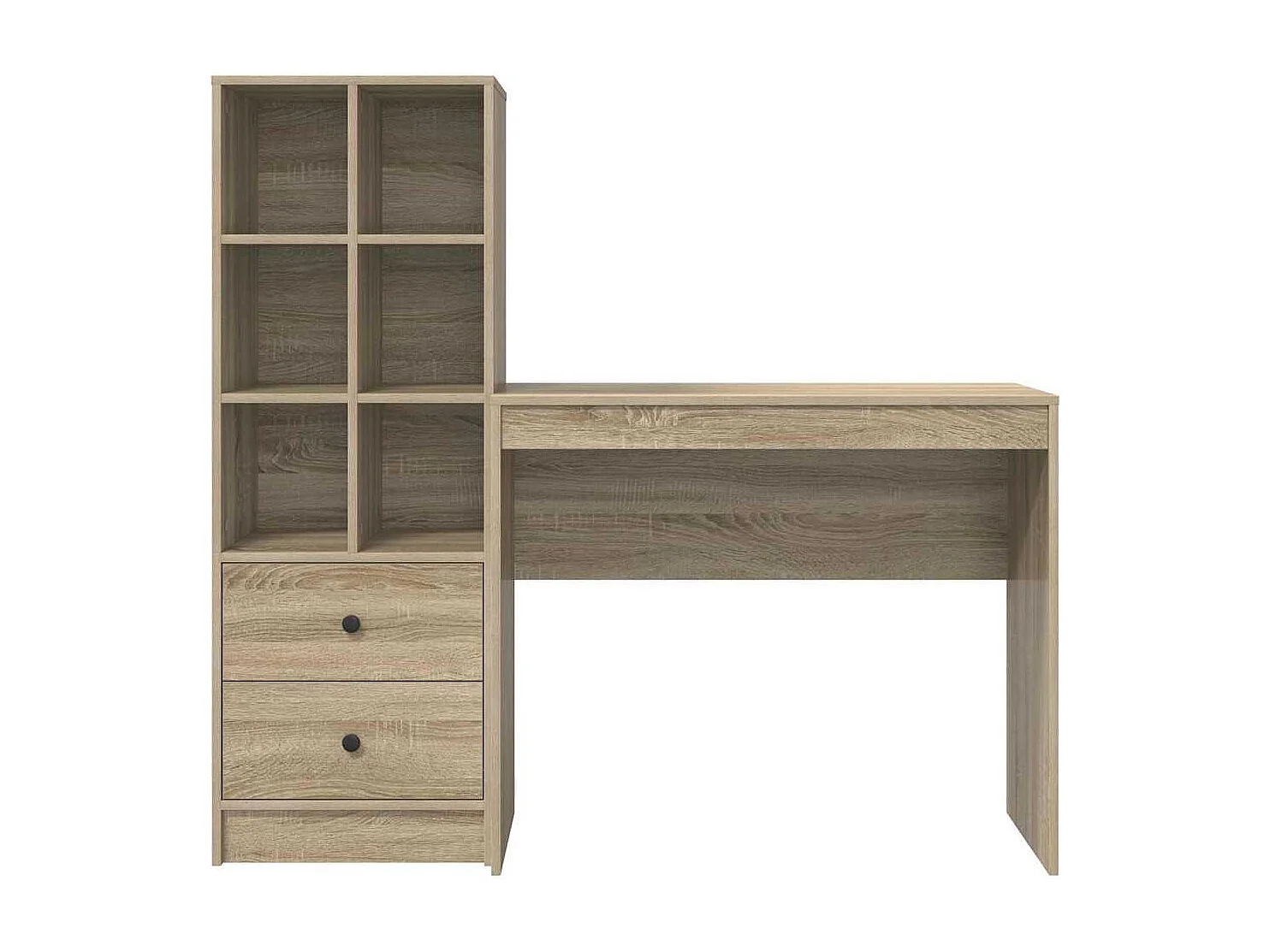 Bureau avec tiroir 2 pcs Chêne Sonoma