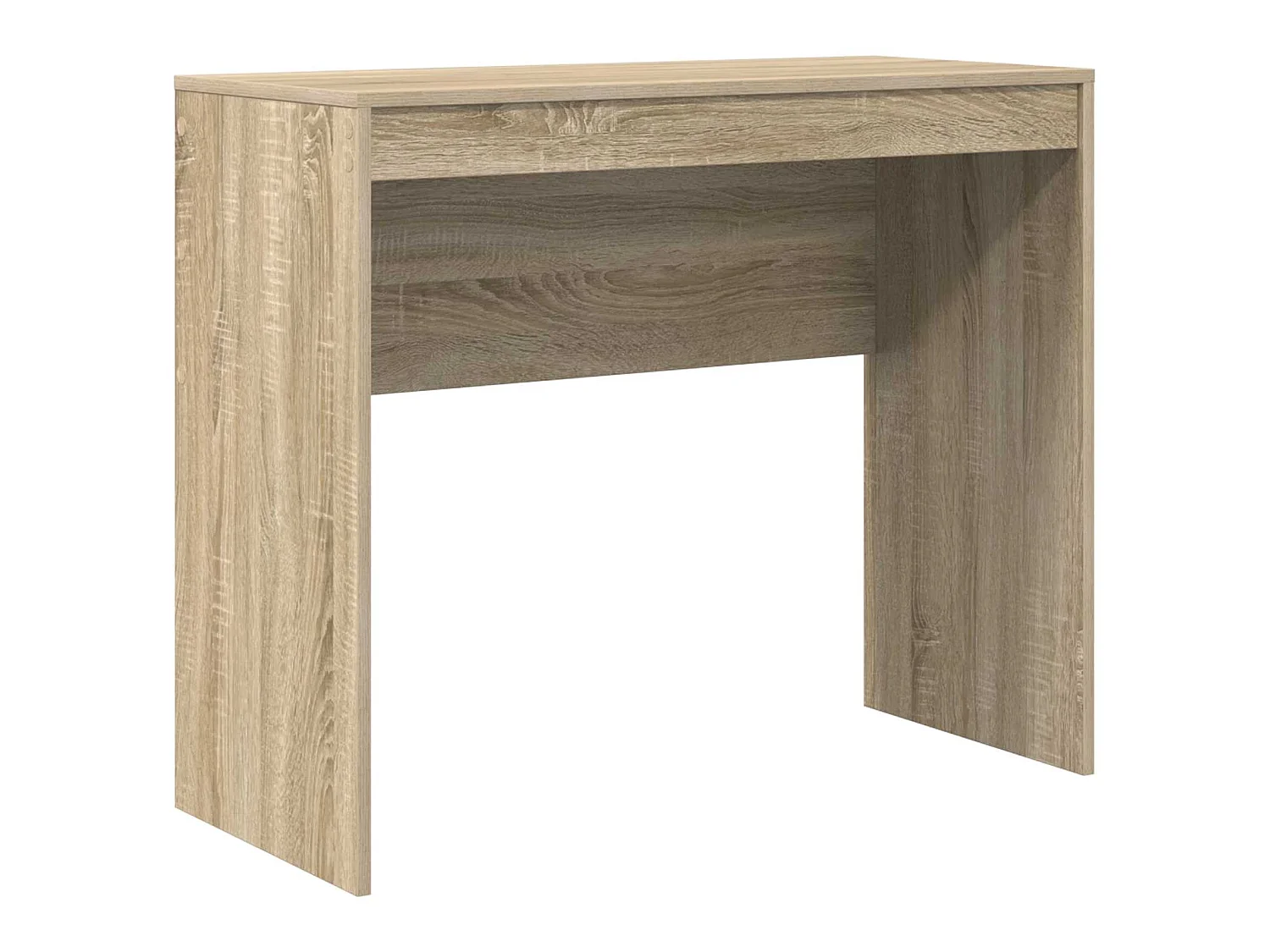 Bureau avec tiroir avec étagère 2 pcs Chêne Sonoma