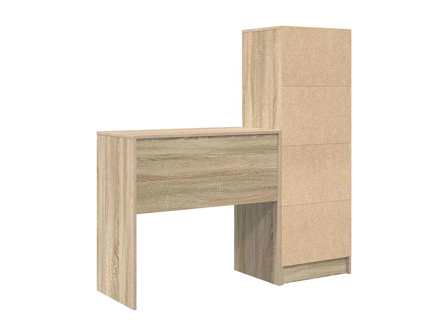 Bureau avec tiroir 2 pcs Chêne Sonoma