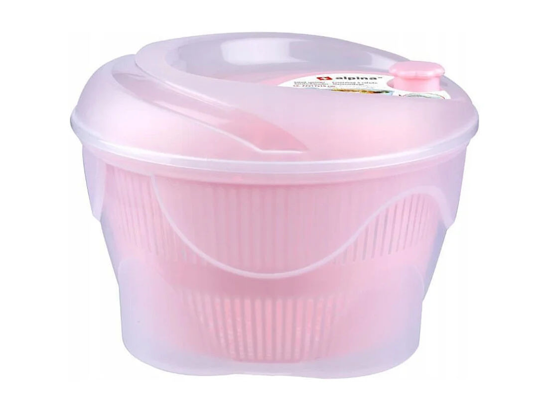 Escurridor de verdura giratorio 4L rosa Ø23 cm