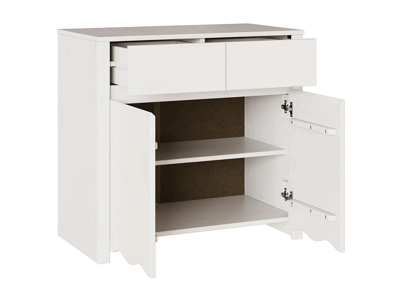 Buffet Drammen Blanc 79 x 43 x 75,5 cm Bois de pin massif