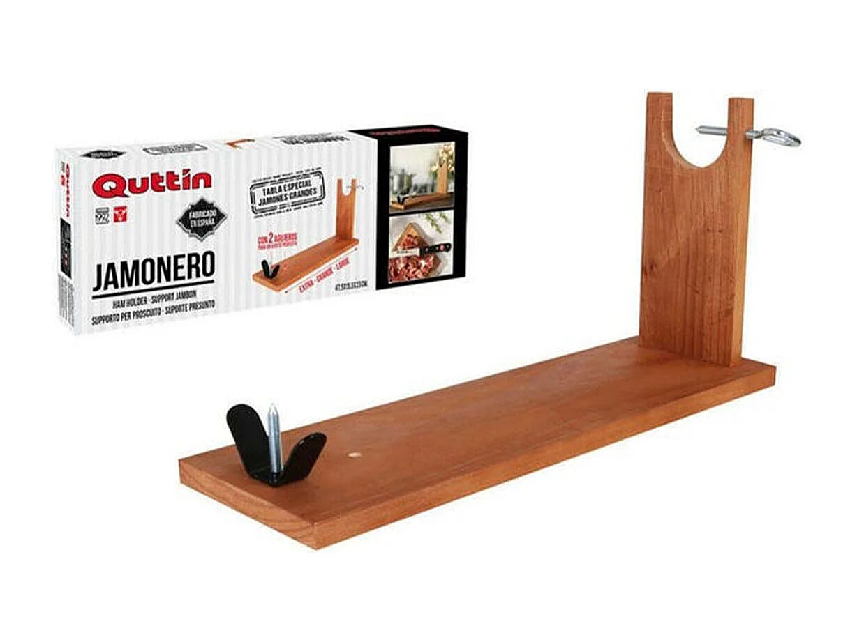 Jamonero Quttin tipo banqueta natural 23x47,5x15,5 cm