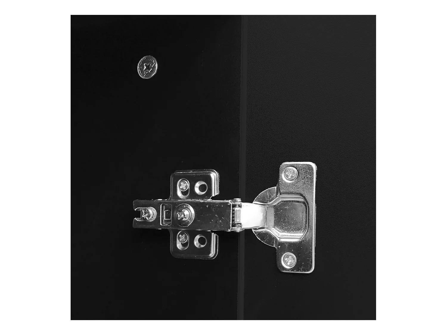 Aparador em MDF preto esculpido 120x80 cm, móvel de arrumação, 4 portas, sala de estar estilo moderno