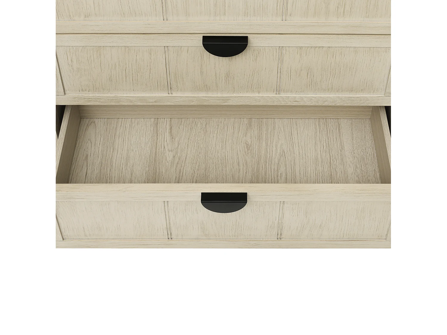 Cômoda 3 gavetas madeira natural armazenamento escritório sala quarto 80x40x80 cm design moderno