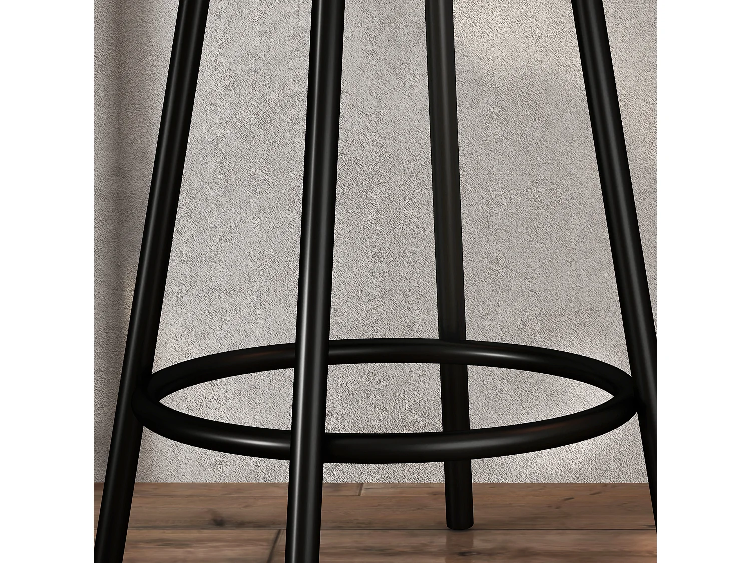 Conjunto de bar de 3 peças com mesa de metal MDF e 2 bancos para cozinha e sala de estar em carvalho