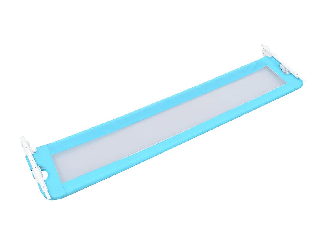 VidaXL Barandilla de seguridad para cama de niño poliéster +18M azul 42x180 cm