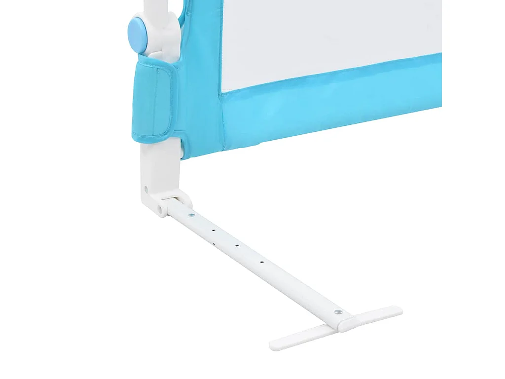 VidaXL Barandilla de seguridad para cama de niño poliéster +18M azul 42x180 cm