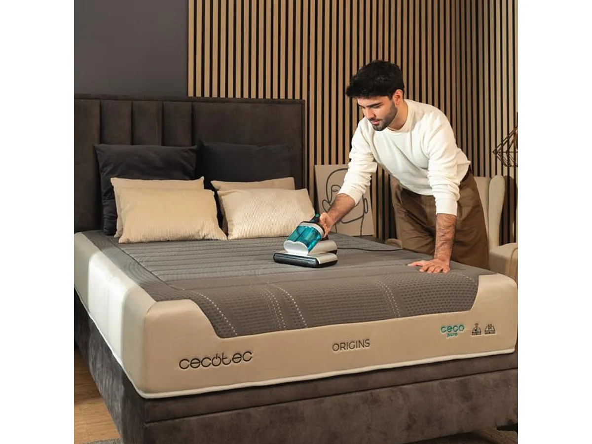 Aspirador Cecotec Rockstar 4000 Mattress 400W 0,5L sin bolsa gris/azul