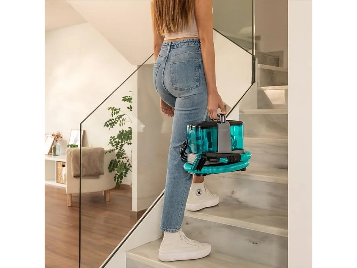 Aspirador de tapicerías Cecotec Conga 2000 Carpet&Spot Clean Compact 330W 3 e 1 gris/azul