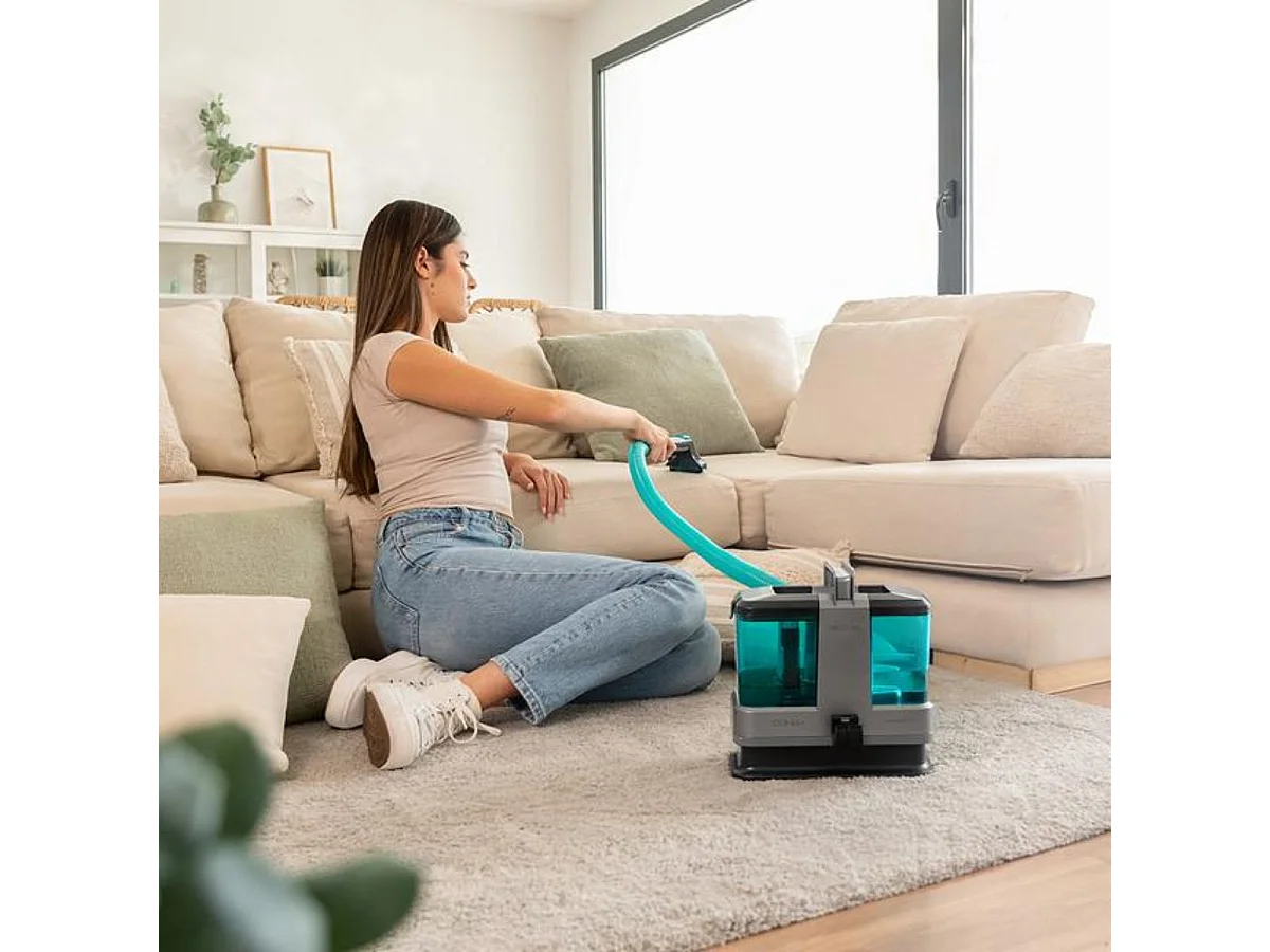 Aspirador de tapicerías Cecotec Conga 2000 Carpet&Spot Clean Compact 330W 3 e 1 gris/azul
